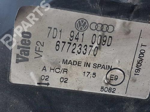 Left headlight VW TRANSPORTER T4 Van (70A, 70H, 7DA, 7DH) 2.5 TDI | BP4763781C28 