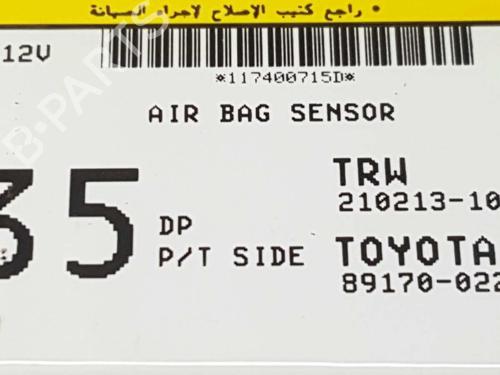 Kollisjonspute styreenhet TOYOTA COROLLA Saloon (_E12_) 2.0 D-4D (CDE120_, CDE120R) | BP3331740M53 