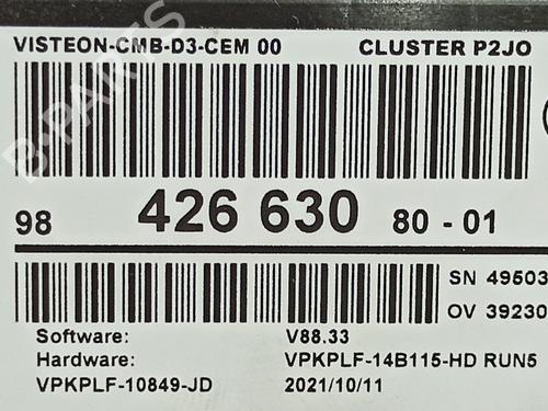 Kombiinstrument OPEL CORSA F (P2JO) 1.5 (68) | BP18125865C47 