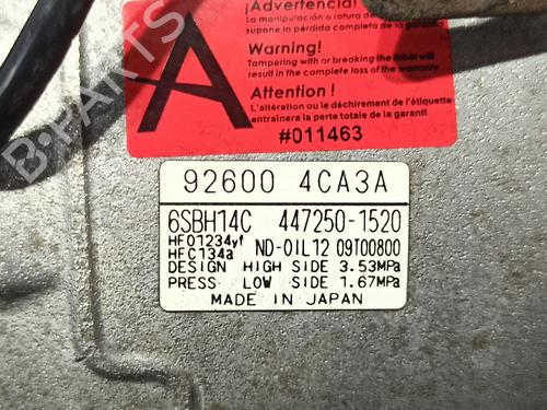 AC compressor NISSAN X-TRAIL III (T32_, T32R, T32RR) 1.6 dCi (T32) | BP17115610M34