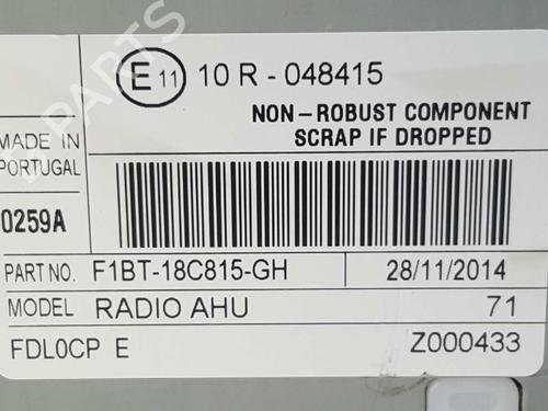 BP4953092E6 | Radio FORD FOCUS III 1.6 TDCi BP4953092E6