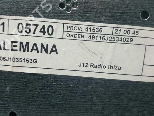 Radio SEAT IBIZA IV SC (6J1, 6P5) 1.2 TDI | BP2754932E6 