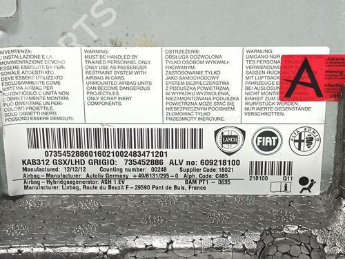 Knee airbag FIAT 500 C (312_) 1.2 (312CXA1A, 312AXA1A) | BP32070822C50 