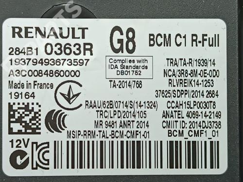 Electronic module RENAULT MEGANE IV Hatchback (B9A/M/N_) 1.5 Blue dCi 115 (B9A6) | BP11038438M83 