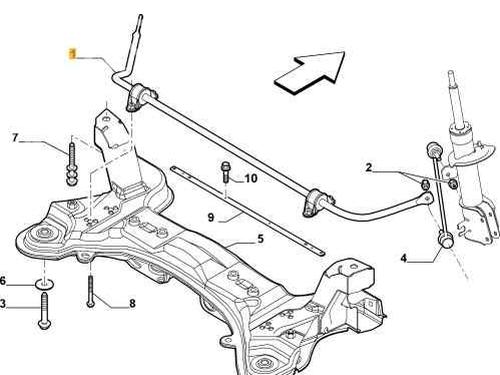Used Subframe FIAT BRAVO II (198_) 1.6 D Multijet (198AXH1B) (105 hp) 29264046