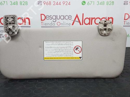 Right sun visor PEUGEOT 207 (WA_, WC_) 1.6 HDi | BP2771790I2 