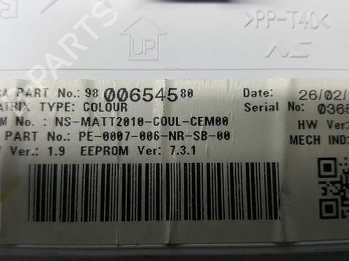 Instrument cluster PEUGEOT 208 I (CA_, CC_) 1.6 HDi | BP2738881C47