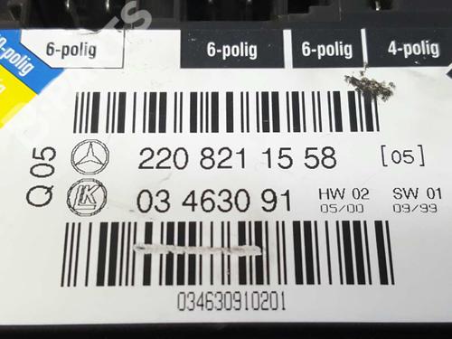 Electronic module MERCEDES-BENZ S-CLASS (W220) S 320 CDI (220.026, 220.126) | BP5240264M83 