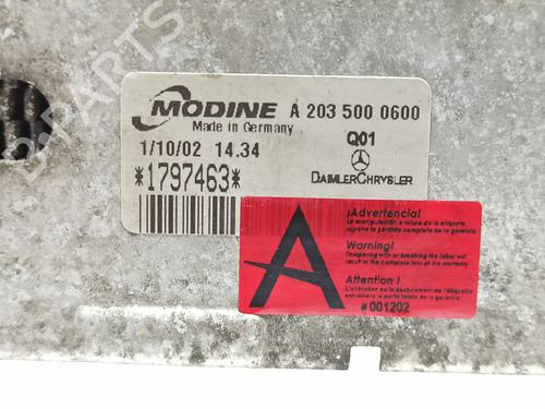 Intercooler MERCEDES-BENZ C-CLASS (W203) C 220 CDI (203.006) | BP25435672M30