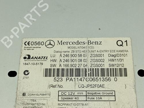Radio MERCEDES-BENZ B-CLASS Sports Tourer (W246, W242) B 180 CDI (246.200) | BP15592856E6 