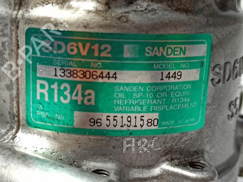 AC compressor PEUGEOT 307 Break (3E) 1.6 HDi 110 | BP22307028M34 