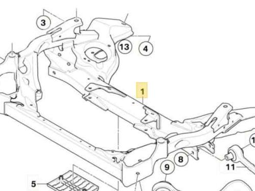 Used Subframe BMW 1 (E87) 118 d (122 hp) 29152024