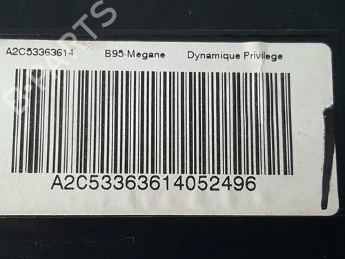 Instrument cluster RENAULT MEGANE III Hatchback (BZ0/1_, B3_) 2.0 dCi (BZ0Y) | BP5879186C47 