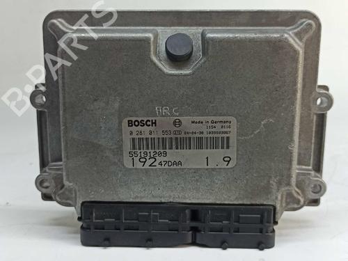 Used Engine control unit (ECU) FIAT STILO (192_) 1.9 JTD (192_XE1A) (115 hp) 7650004