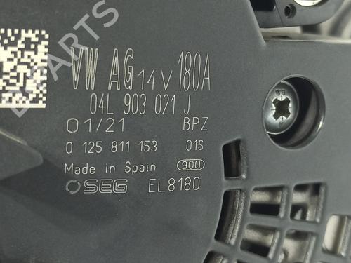 Alternator VW ARTEON (3H7, 3H8) 2.0 TDI | BP15060992M7