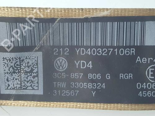 Rear right seatbelt VW PASSAT B6 (3C2)  | BP8681424I28