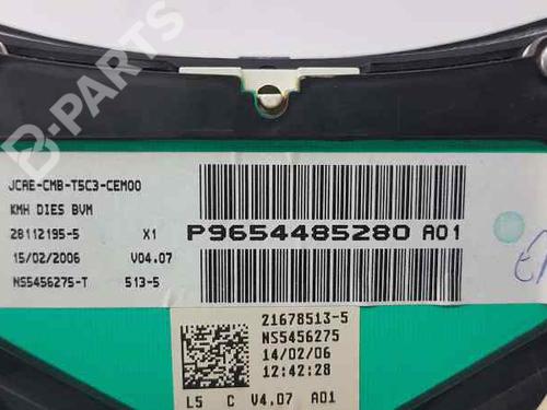 Instrument cluster PEUGEOT 307 SW (3H) 1.6 HDI 90 | BP5267503C47 