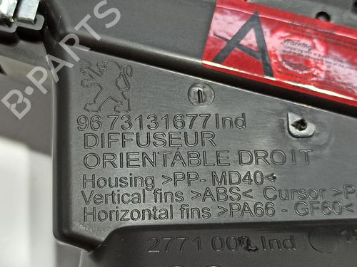 Air vent PEUGEOT 208 I (CA_, CC_) 1.2 PureTech 82 | BP17674571I21 