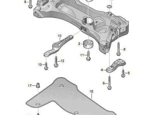 Used Subframe VW T-ROC (A11, D11) 1.5 TSI (150 hp) 29294905