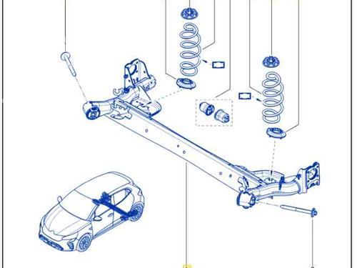 Used Rear axle RENAULT CLIO V (B7_) 1.0 TCe 100 (B7MT) (101 hp) 16387494