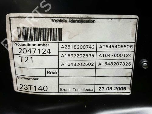 Front left window mechanism MERCEDES-BENZ M-CLASS (W164) ML 320 CDI 4-matic (164.122) | BP6107811C22
