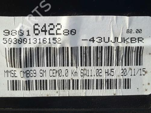 Kombiinstrument CITROËN BERLINGO MULTISPACE (B9) 1.6 BlueHDi 100 | BP5320945C47 
