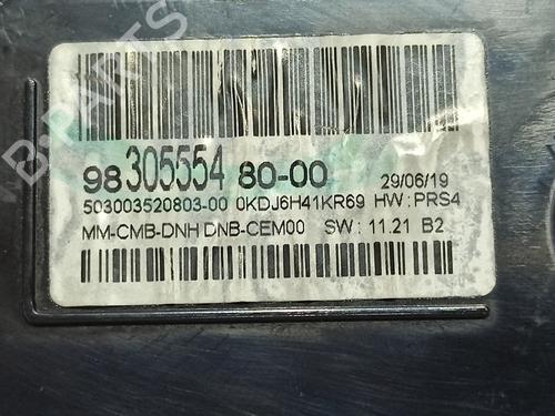 Instrument cluster PEUGEOT 5008 II (MC_, MJ_, MR_, M4_) 1.2 THP (MRHNYH, MRHNYW, MRHNSJ, MRHNSU, MRHNSM) | BP24985066C47 