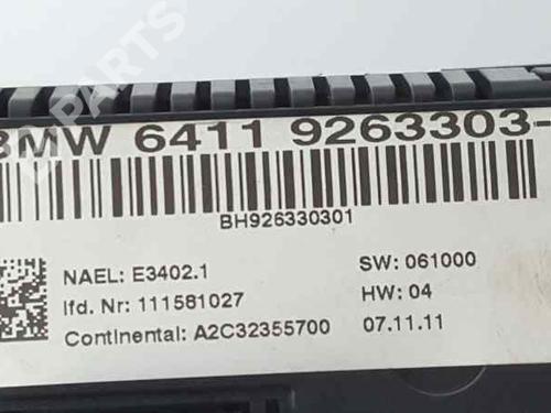 Climate control BMW 1 Coupe (E82) 123 d | BP3202919I5 