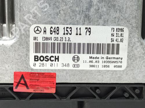 Engine control unit (ECU) MERCEDES-BENZ S-CLASS (W220, V220) S 320 CDI (220.025, 220.125) | BP17325201M57