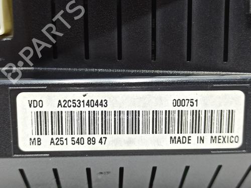 Instrument cluster MERCEDES-BENZ R-CLASS (W251, V251) R 280 CDI 4-matic (251.020) | BP9588270C47