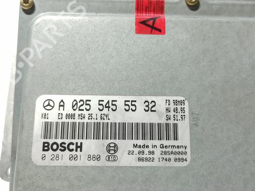 Engine control unit (ECU) MERCEDES-BENZ E-CLASS (W210) E 300 Turbo-D (210.025) | BP18837562M57