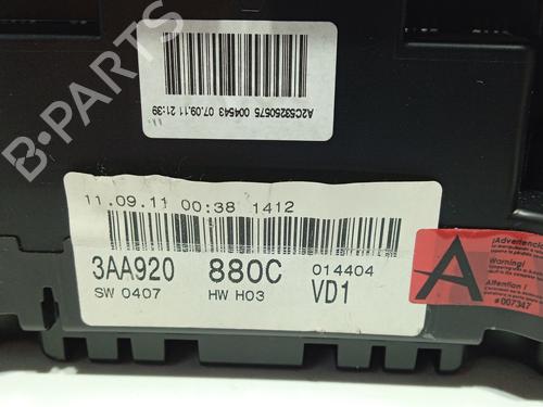 Instrument cluster VW PASSAT B7 Variant (365) 2.0 TDI | BP25610886C47 