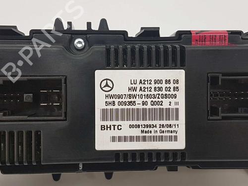 Climate control MERCEDES-BENZ E-CLASS (W212) E 220 CDI / BlueTEC (212.001, 212.002) | BP8594065I5 