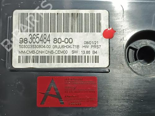 Instrument cluster DS DS 7 Crossback (J4_, JR_, JC_) PureTech 130 (JRHNSU) | BP19434443C47 