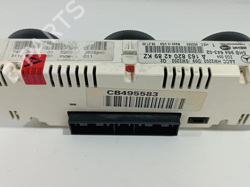 Climate control MERCEDES-BENZ M-CLASS (W163) ML 270 CDI (163.113) | BP19525710I5 