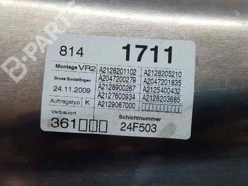Front right window mechanism MERCEDES-BENZ E-CLASS (W212) E 350 CGI (212.057) | BP2783128C23 