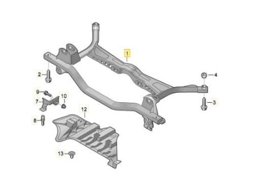 Essieu arrière SEAT LEON (1P1) 1.4 TSI (125 hp) 16387166