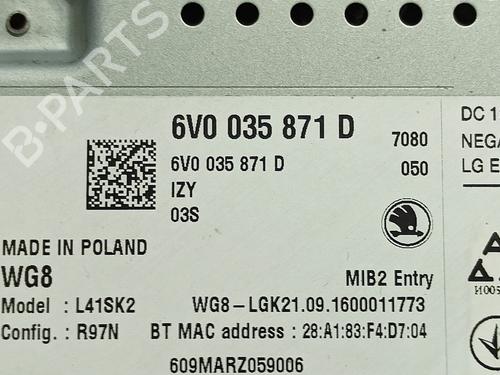 Radio SKODA FABIA III (NJ3) 1.0 | BP17066004E6