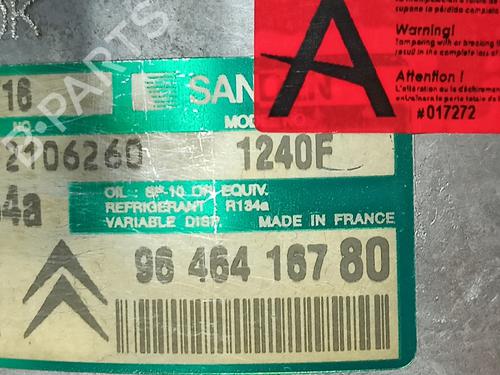 AC compressor CITROËN C5 I (DC_)  | BP30768298M34 