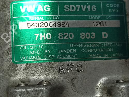 AC compressor VW CADDY III Box Body/MPV (2KA, 2KH, 2CA, 2CH) 2.0 SDI | BP16673317M34