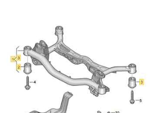 Essieu arrière VW TIGUAN (AD1, AX1) 1.4 TSI 4motion (150 hp) 22773870