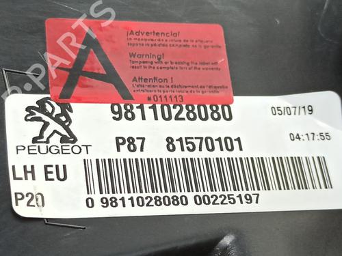 Left taillight PEUGEOT 5008 II (MC_, MJ_, MR_, M4_) 1.2 THP (MRHNYH, MRHNYW, MRHNSJ, MRHNSU, MRHNSM) | BP24985094C34 