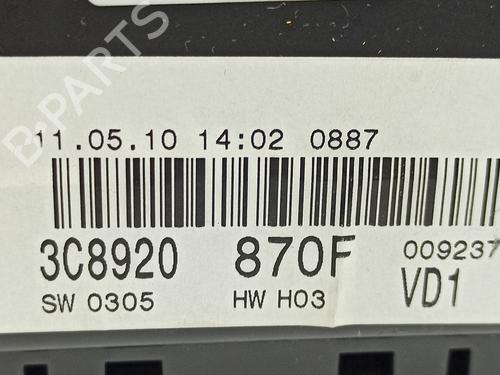 Instrument cluster VW PASSAT CC B6 (357) 2.0 TFSI | BP13655752C47