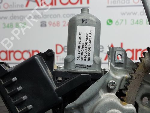 Rear right window mechanism TOYOTA VERSO (_R2_) 2.0 D-4D (AUR20_, AUR20R) | BP2783812C25