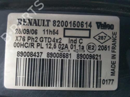 Left headlight RENAULT KANGOO (KC0/1_) 1.5 dCi | BP2759314C28