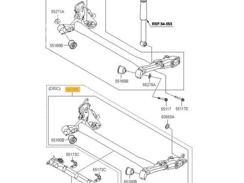 Used Rear axle HYUNDAI i20 II (GB, IB) [2014-2021]  24821616