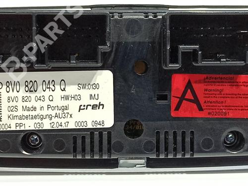 Climate control AUDI A3 Sportback (8VA, 8VF) 1.4 TSI | BP10102041I5 