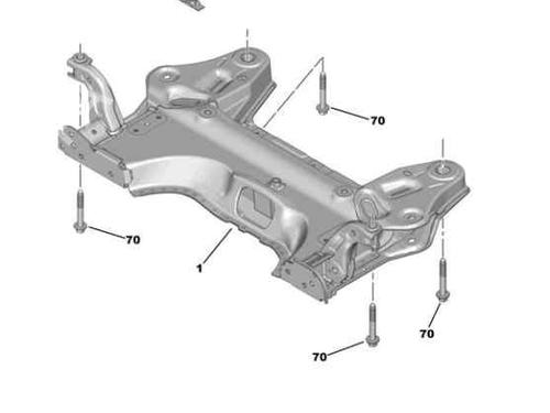 Used Subframe PEUGEOT 208 II (UB_, UP_, UW_, UJ_) 1.2 PureTech 100 (101 hp) 29263907