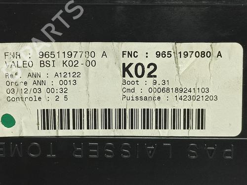 Fuse box PEUGEOT 307 (3A/C) 2.0 HDi 90 | BP15500367E1 