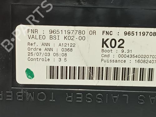 Fuse box PEUGEOT 307 (3A/C) 1.6 16V | BP13251703E1